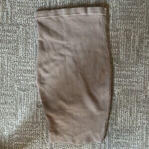 Women's Maxi Skirt with Elegant Pleated High Waist Knitted Skirt